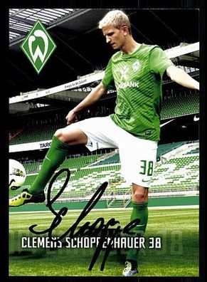 Clemens Schoppenhauer Werder Bremen 2011-12 Autogrammkarte + A 70047