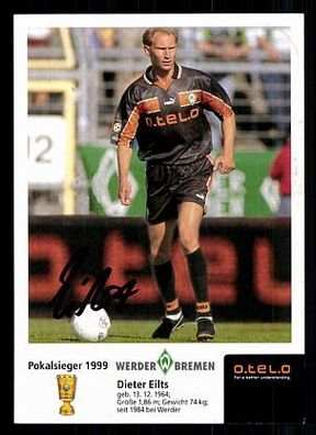 Dieter Eilts Werder Bremen 1999/00 Autogrammkarte + A 70067