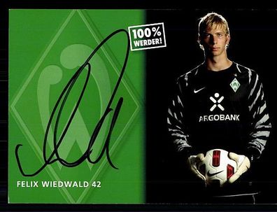 Felix Wiedwald Werder Bremen 2010-11 Autogrammkarte + + A 70084