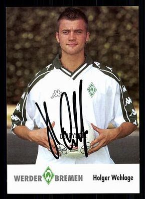 Holger Wehlage Werder Bremen 2001-02 Autogrammkarte + A 70132
