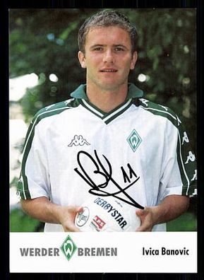 Ivica Banovic Werder Bremen 2001-02 Autogrammkarte + A 70138
