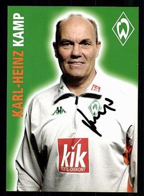 Karl Heinz Kamp Werder Bremen 2005-06 Autogrammkarte + A 70163