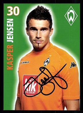 Kasper Jensen Werder Bremen 2005-06 Autogrammkarte + A 70173