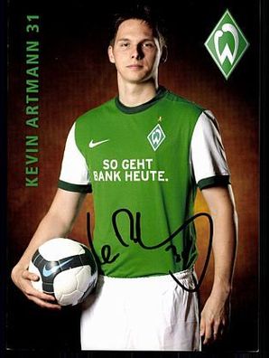 Kevin Artmann Werder Bremen 2009-10 Autogrammkarte + A 70176