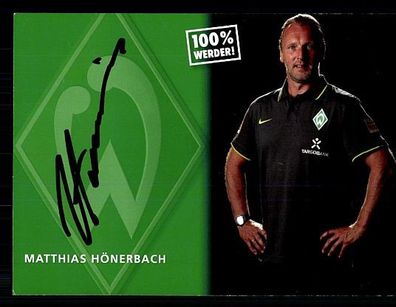 Matthias Hönerbach Werder Bremen 2010-11 Autogrammkarte + A 70221