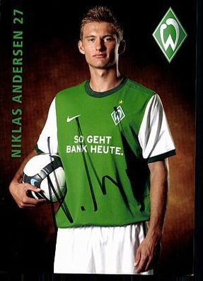 Niklas Andersen Werder Bremen 2009/10 Autogrammkarte + + A 70269