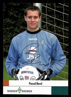 Pascal Borel Werder Bremen 2000-01 Autogrammkarte + A 70288