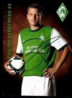 Philipp Bargfrede Werder Bremen 2009-10 Autogrammkarte + A 70299