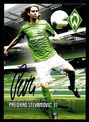 Predrag Stevanovic Werder Bremen 2011-12 Autogrammkarte + A 70304