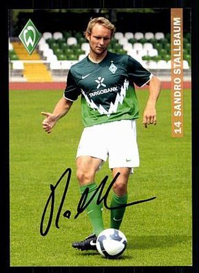 Sandro Stallbaum Werder Bremen II 2010-11 Autogrammkarte + A 70324