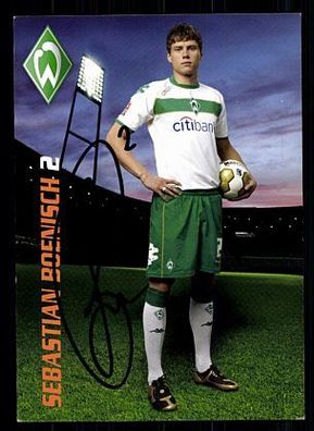 Sebastian Boenisch Werder Bremen 2008-09 Autogrammkarte + A 70325
