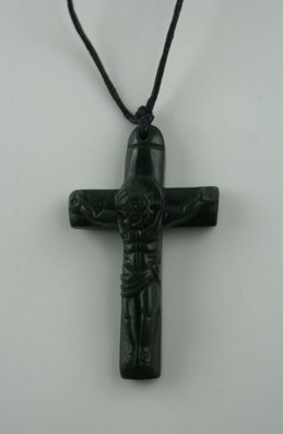 Jade Kruzifix Kreuz Jesus Christus Amulett Talisman