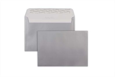 100 Briefumschläge Silber 162x229 mm (DIN C5) mit Haftklebung