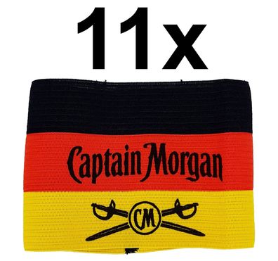 Captain Morgan WM 2018 Kapitänsband Armband Schweißband in schwarz, rot, gold Nat