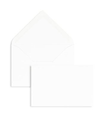 100 Briefumschläge Weiß (Hochweiß) 80x120 mm mit Nassklebung