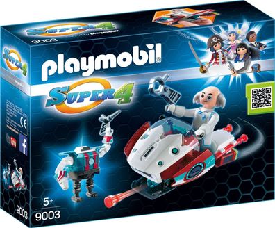 Playmobil® 9003 Super 4 Skyjet mit Dr X & Roboter ab 5 Jahre Neu in OVP