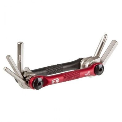 crankbrothers Fahrrad Bicycle Multitool Tool M5/ rot- schwarz