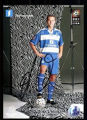 Andreas Voss MSV Duisburg 1999-00 Autogrammkarte + A 70431