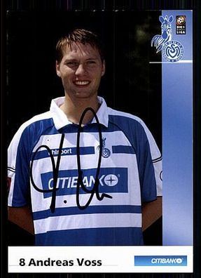 Andreas Voss MSV Duisburg 2000-01 Autogrammkarte + A 70432