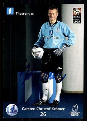 Carsten Krämer MSV Duisburg 1998/99 Autogrammkarte + A 70462