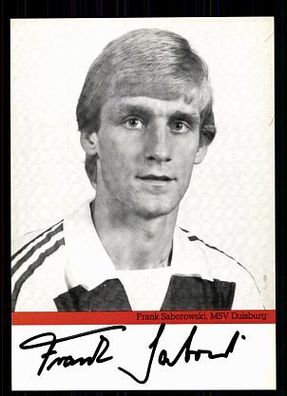 Frank Saborowski MSV Duisburg AK ca. 1980 + A 70525
