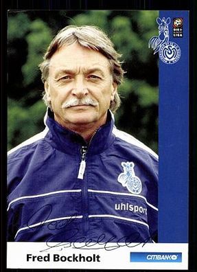 Fred Bockholt Duisburg 2000-01 1. Karte+ + A 70528