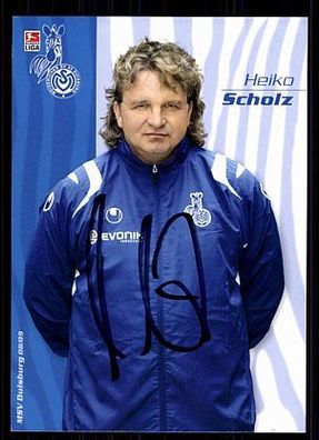 Heiko Scholz MSV Duisburg 2008-09 Autogrammkarte + A 70553