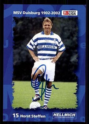 Horst Steffen MSV Duisburg 2002/03 Autogrammkarte + A 70576
