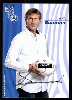 Rudi Bommer MSV Duisburg 2008-09 Autogrammkarte + A 70766