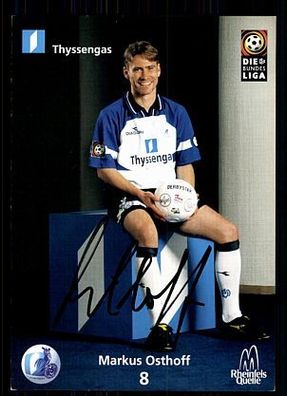Markus Osthoff MSV Duisburg 1998-99 Autogrammkarte + A 70670