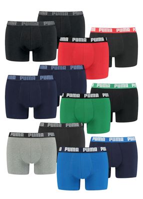 Puma Basic Herren Boxershorts mit langem Bein, 8 er Pack neue Farben Modell 2021