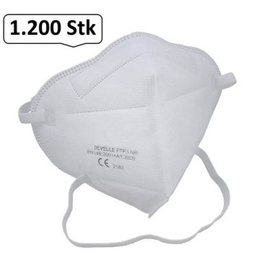 FFP3-Mundschutzmaske original & zertifiziert, 1.200 Stk. Atemschutzmaske, Mund-