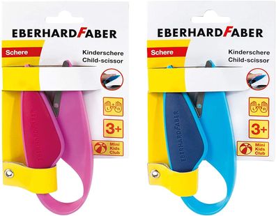 Pink + Blau Eberhard Faber Kinderschere Links / Rechtshänder Schneiden Basteln