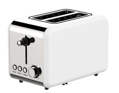 Schäfer Edelstahl 2-Scheiben-Toaster Toastautomat weiß-silber 74180