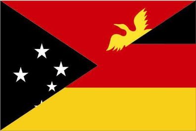 Fahne Flagge Papua Neuguinea-Deutschland Premiumqualität