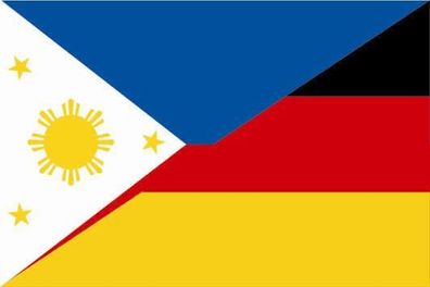 Fahne Flagge Philippinen-Deutschland Premiumqualität
