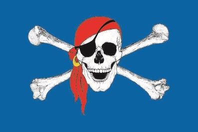 Fahne Flagge Pirat mit rotem Kopftuch Premiumqualität