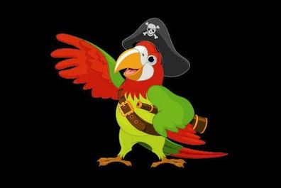 Fahne Flagge Pirat Papagei Premiumqualität