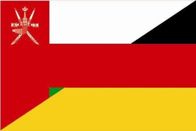 Fahne Flagge Oman-Deutschland Premiumqualität