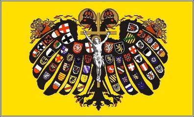 Fahne Flagge Quaternionen Adler Heil. Röm. Reich Dt. Nat. Premiumqualität