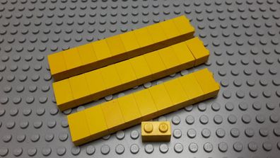 Lego 30 Basic Steine 1x2 Hoch Gelb 3004 Legos haben Kratzer