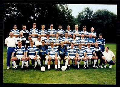 MSV Duisburg Orig. Mannschaftskarte 1996-97 TOP + A 70693