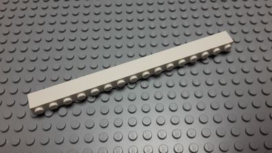 Lego 1 Basic Stein 1x16 hoch weiß 2465 Set 8154 6398 7945