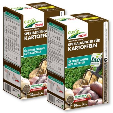Cuxin Kartoffeldünger 3 kg Dünger Kartoffel Gemüse Bio Öko Garten Organisch
