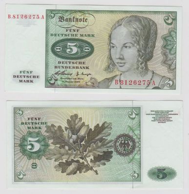 T146095 Banknote 5 DM Deutsche Mark Ro. 262e Schein 2. Jan. 1960 KN B 8126275 A