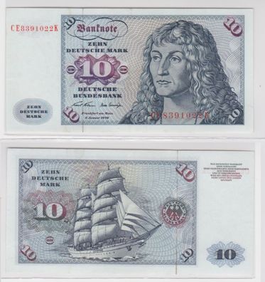 T144463 Banknote 10 DM Deutsche Mark Ro. 270b Schein 2. Jan. 1970 KN CE 8391022 K