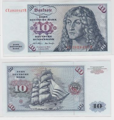 T145712 Banknote 10 DM Deutsche Mark Ro. 270b Schein 2. Jan. 1970 KN CE 2928427 R