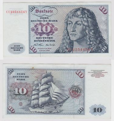 T147550 Banknote 10 DM Deutsche Mark Ro. 270a Schein 2. Jan. 1970 KN CC 2354454 Y