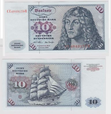 T147546 Banknote 10 DM Deutsche Mark Ro. 270b Schein 2. Jan. 1970 KN CE 4043179 R