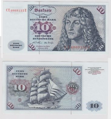 T147564 Banknote 10 DM Deutsche Mark Ro. 270b Schein 2. Jan. 1970 KN CE 4009135 E